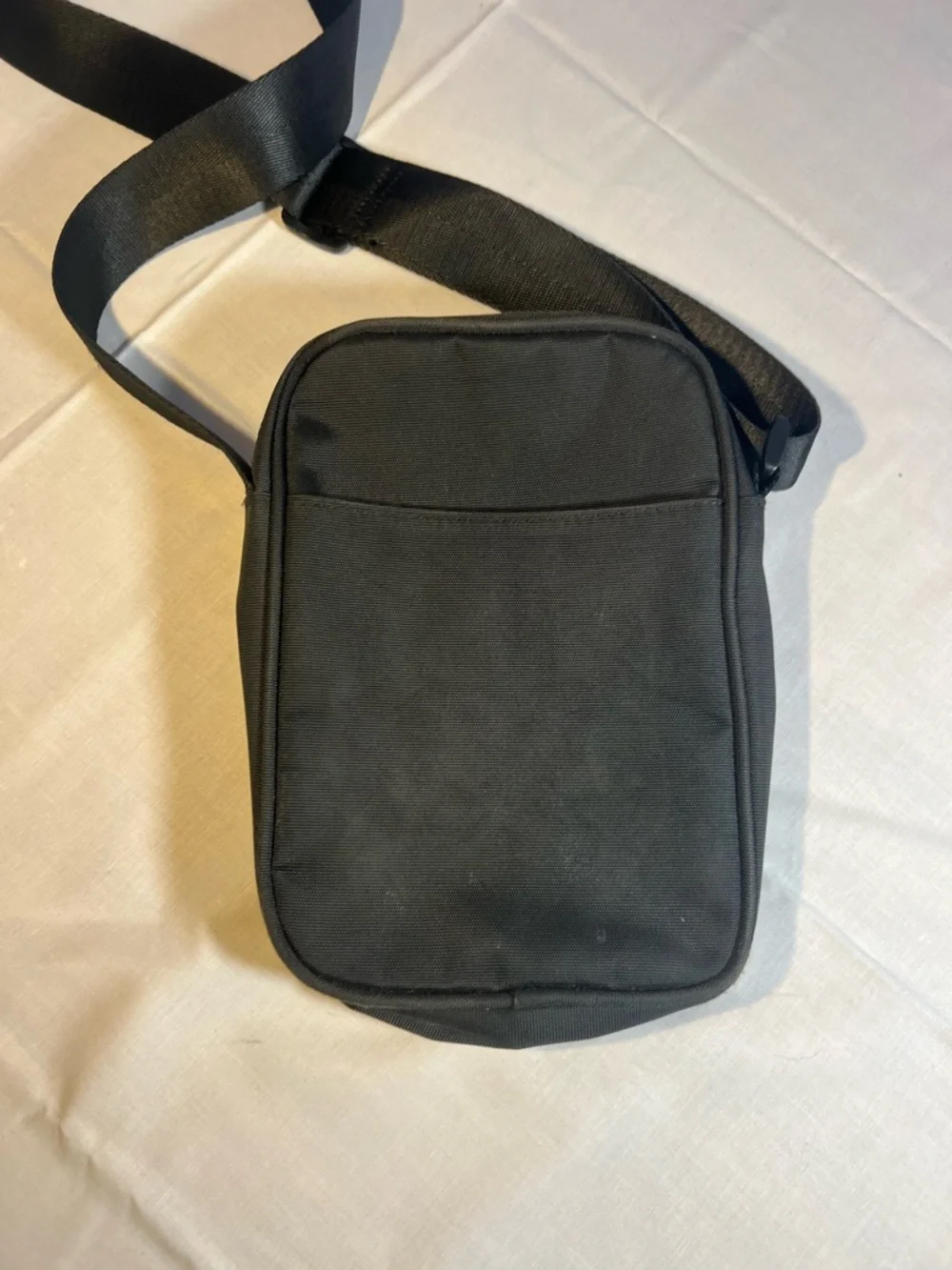 True Religion Unisex Fray Black Crossbody Bag
